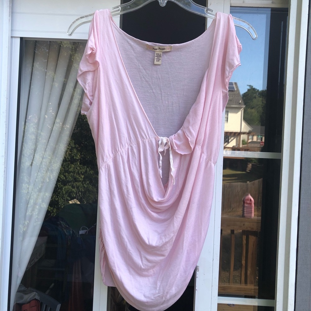 Free People. Pink thin gauzey material. Small